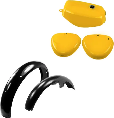 Benzintank Set für Simson S51/S50/S70 mit Seitendeckeln - Hochwertiges Set mit Benzintank, Seitendeckeln und Schutzblechen für Simson-Modelle. Ideal als Ersatzteil, sorgt für einen stilvollen Look und zuverlässige Funktionalität. Inklusive Montagematerial für einfache Installation.