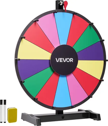 VEVOR Glücksrad Drehrad 457mm mit Ständer von Vevor