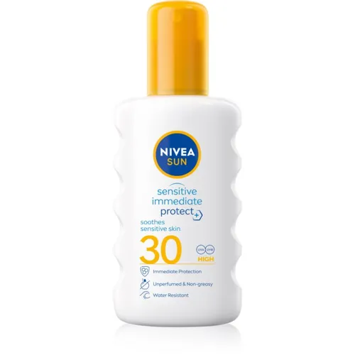 NIVEA SUN Protect & Sensitive schützendes Sonnenspray SPF 30 200 ml