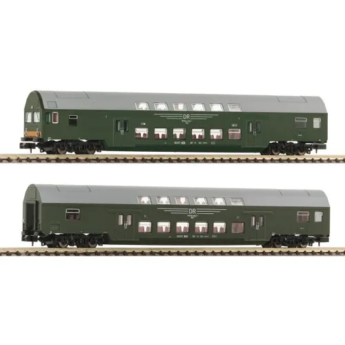 Fleischmann 6260041 N 2er Set Doppelstockwagen + Steuerwagen DR Ep.IV #1 + Neu