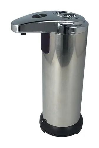 MKC | Automatischer Seifenspender, Handdesinfektions-Gelspender, automatischer Seifenspender für Bad und Küche, Infrarot-Sensor, Dosierung 4 Stufen, Edelstahl