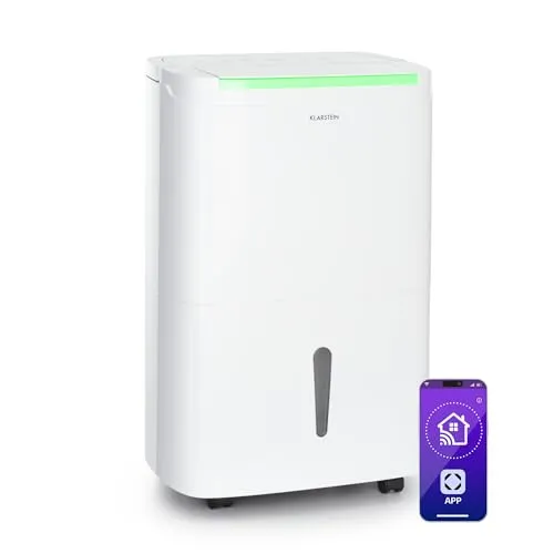 DryFy Connect 30 Luftentfeuchter WiFi 30l/d - Luftentfeuchter für Räume bis 30m², 2-in-1 Funktion mit Luftreiniger zur Verbesserung der Luftqualität und Reduzierung von Allergenen wie Schimmelsporen und Milben.