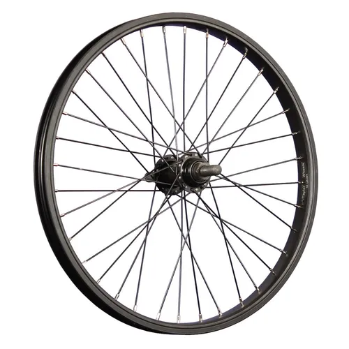 Laufrad 20 Zoll Hinterrad Fahrrad BMX 36 Loch 14mm Achse Aluminium Felge schwarz