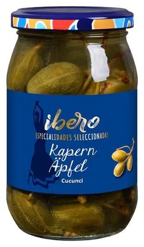 Ibero Kapern Äpfel Cucunci 180 g Glas  Vegan  Glutenfrei von Ibero