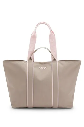 BOSS Shopper beige 50546461-274 - Stylischer Shopper aus recyceltem Polyester in Beige, ideal für umweltbewusste Modebewusste.