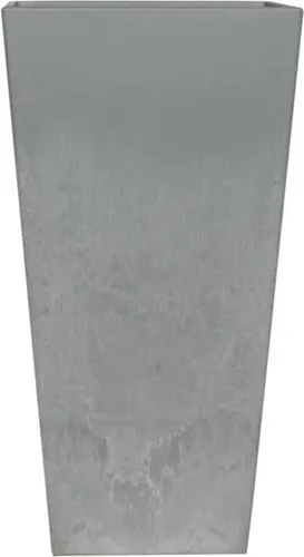 Artstone Pflanzkübel Vase Ella 26 x 26 x 49 cm grau - Robuster Kunststoff, ideal für stilvolle Pflanzenpräsentation im Garten oder auf der Terrasse