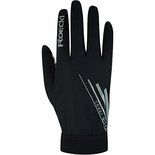 Roeckl Sports Monte Cover Glove black (0999) 9,0 - Hoch wasserabweisender Radhandschuh für Herren & Unisex, ideal für unbeständiges Wetter. Atmungsaktiv und leicht, mit sicherem Griff und reflektierenden Elementen für erhöhte Sichtbarkeit.