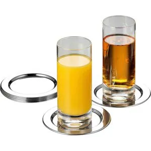 Glasuntersetzer & Bierdeckel Silber von APS