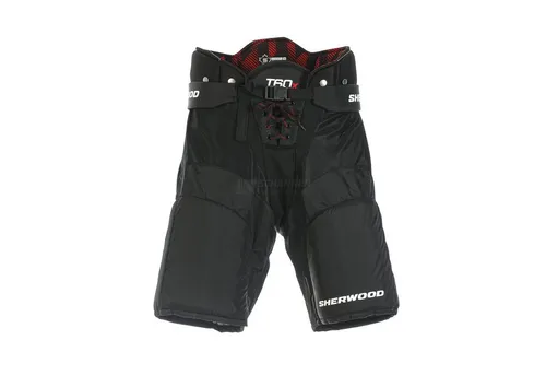 SHER-WOOD Schutzhose T60X Senior - Hochwertige Hockeyhose mit integriertem Schaumstoffschutz für optimalen Rückenschutz. Robuste Außenhülle und anatomische Passform sorgen für Komfort und Sicherheit während des Spiels.
