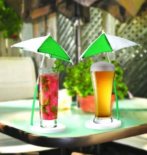 Produktbild Bigmouth Kunststoff The Cocktail Regenschirm und Untersetzer-Set, 2 Stück, Mehrfarbig