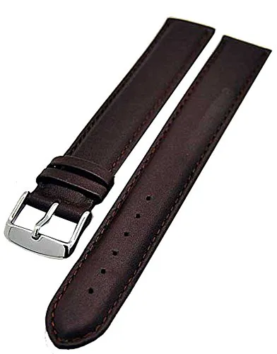 Uhrenhuette Uhrenarmband Kalbleder SUPERLANG XXXL 20mm braun 3881