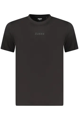 GUESS JEANS T-Shirt Herren Schwarzes Rundhals T-Shirt aus Bio-Baumwolle