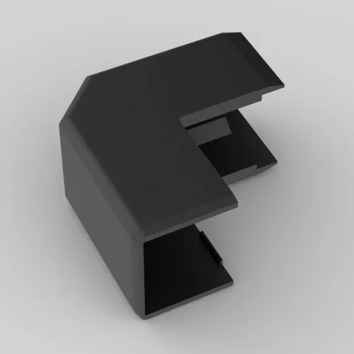Produktbild Eckverbinder Aussen Eck für Kabelkanal 20x20 mm PVC SCHWARZ Kopos