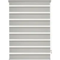 Gardinia Easyfix Doppelrollo 100 cm x 150 cm Grau - Rollos & Raffrollos, ohne Bohren montierbar und mit verstellbaren Klemmträgern für flexible Anwendung an Fenstern.