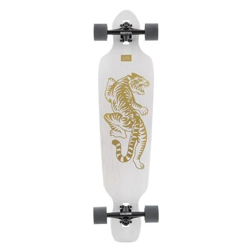 LANDYACHTZ BATTLE AXE BENGAL 38” DROP THROUGH LONGBOARD COMPLETE - Komplettboard für Skateboard-Enthusiasten, mit hochwertiger Verarbeitung und ansprechendem Design. Ideal für entspannte Fahrten und Tricks.