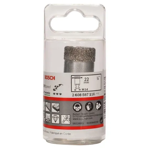 Bosch Accessories 2608587116 Diamant-Trockenbohrer 22mm