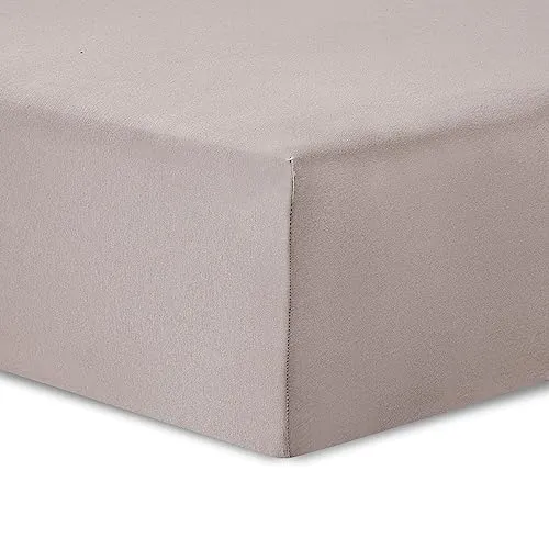 Vision Spannbettlaken aus Jersey, 140 x 190/200 cm, Farbe: Beige, 100 % Jersey-Baumwolle, rundum elastisch, Spannhöhe 30 cm
