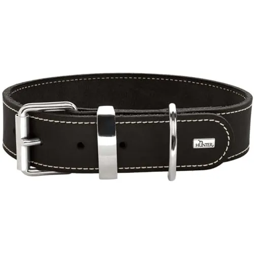 Hunter Aalborg Special Hunde-Halsband schwarz - Hochwertiges Hunde-Halsband in schwarz, verstellbar von 20-24 cm und ideal für kleine Hunde. Stilvolles Design trifft auf Funktionalität.