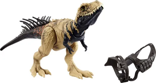 Jurassic World Dinosaurier-Spielzeug Bistahieversor - Puppen - Gigantische Actionfigur mit Angriffsbewegung und abnehmbarer Tracking-Ausrüstung für ein aufregendes Augmented Reality-Erlebnis!
