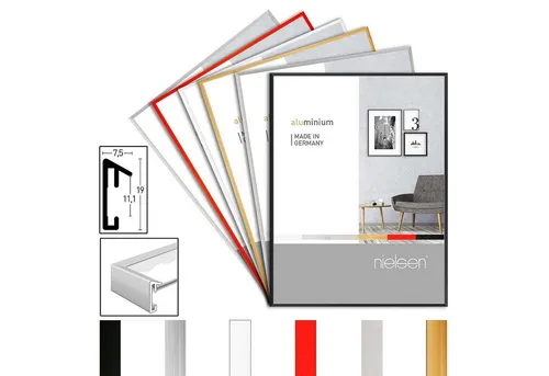 nielsen Einzelrahmen Aluminiumrahmen Pixel, verschiedene Farben und Größen