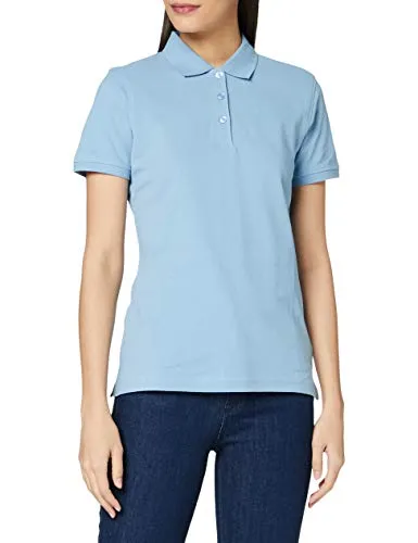 CliQue Damen Regular Fit Poloshirt,Blue (Light Blue), 44 EU (Herstellergröße:XX-Large)