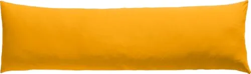 REDBEST Seitenschläferkissenbezug Single- Jersey San Francisco, Mandarine Größe 40x140 - weiche Qualität, bügelfrei, praktischer Reißverschluss, 100% Baumwolle