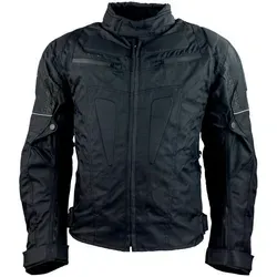 ROLEFF RACEWEAR Motorradjacke Riga RO 301, schwarz, XXXL - Motorradjacke aus Kodra 500 D mit CE-Protektoren und Wind-Tex Klimamembran für optimalen Schutz bei jedem Wetter. Verstellbare Passform und viele Taschen bieten Komfort und Funktionalität.