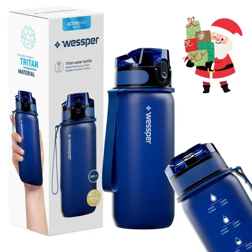 Trinkflasche Sportflasche BPA-frei 0,5L blau Wasserflasche Getränkeflasche