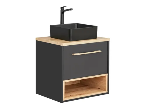 Waschbeckenunterschrank 2-tlg BURBON Graphit ohne Aufsatzwaschtisch
