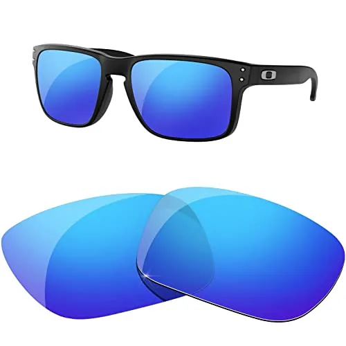 HiCycle2 Polarisierte Ersatzgläser für Oakley Holbrook Sonnenbrille, mehrere Optionen(Eisblau)