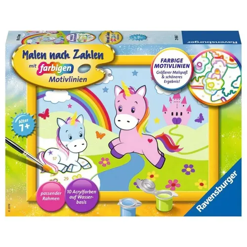 Ravensburger CreArt, Malen nach Zahlen - Traumhafte Einhornwelt