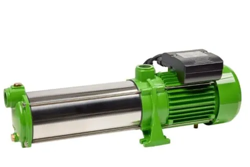 CHM GmbH® Kreiselpumpe 380 Volt Edelstahl - 6000 L/h Gartenpumpe - Wasserpumpen mit hoher Fördermenge von 6000 L/h und robustem Edelstahl-Design, ideal für Gartenbewässerung und Brunnenanwendungen.