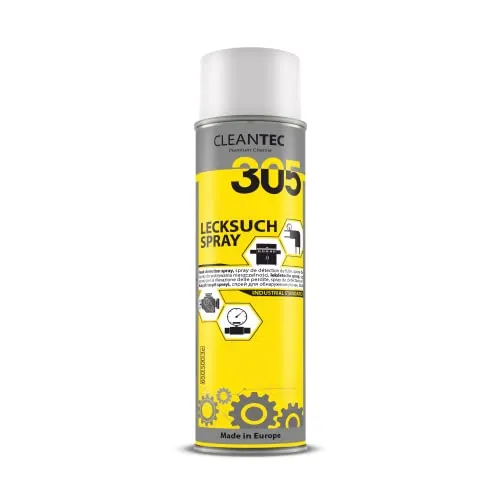 CleanTEC 305 Lecksuchspray 500ml findet zuverlässig undichte Stellen an Gas und Druckleitungen