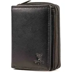 MATADOR |Seoul| Geldbörse Damen Schwarz Leder mit RFID Schutz - Damen-Geldbörse aus hochwertigem Leder, handgefertigt mit TüV-geprüftem RFID Schutz und vielen Fächern für optimale Ordnung. Ein elegantes Accessoire für stilbewusste Frauen.