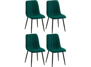 CLP 4er Set Stühle Dijon in grün von CLP