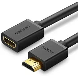Ugreen Kabel Hdmi Buchse Auf Hdmi Stecker Verlängerungskabel 19 Pin 14v 4k 60hz 30awg 2m Schwarz 10142