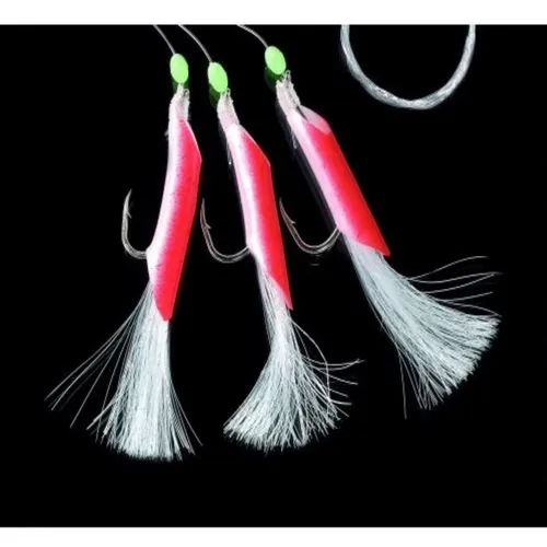 Jenzi Dega Norwegen Dorsch Paternoster Reflex Tubes rot / weiss - Meeresvorfach