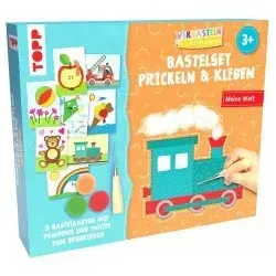Verbasteln für die Allerkleinsten: Bastelset Prickeln & Kleben. Meine Welt