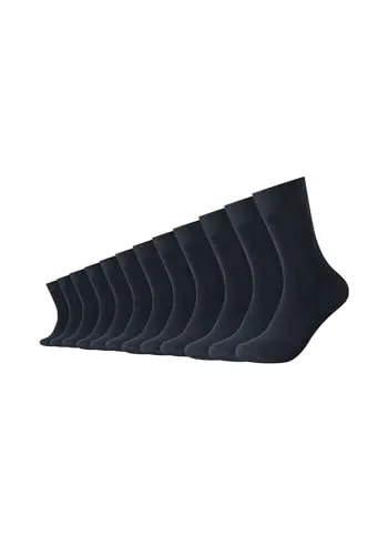 Camano Unisex Socken 12er Pack 43/46 navy - Praktisches 12er-Pack klassischer Socken von Camano, gefertigt aus formbeständigem Material. Langanhaltend durch verstärkte Belastungszonen und komfortabler Bund ohne Gummidruck. Ideal für Alltag und Freizeit.