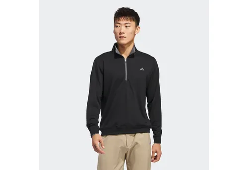 adidas Performance Sweatshirt CORE LTWT 1/4 Z - Sweatshirt für Herren, leichtes Doppelstrickmaterial für optimalen Komfort und Bewegungsfreiheit beim Golfspielen, aus 100 % recycelten Materialien gefertigt.