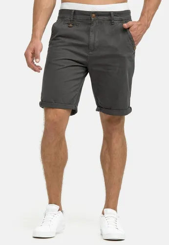 Indicode Chinoshorts Cuba - Lässige Shorts aus Baumwollgemisch - Chinoshorts in lässiger Passform mit farbenfrohem Design und kontrastreichem Gürtel, ideal für entspannte Sommerlooks.