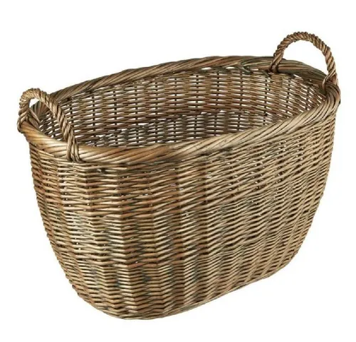 Ib Laursen Servierschale Ib Laursen Korb groß Oval mit Henkel (60x40cm)