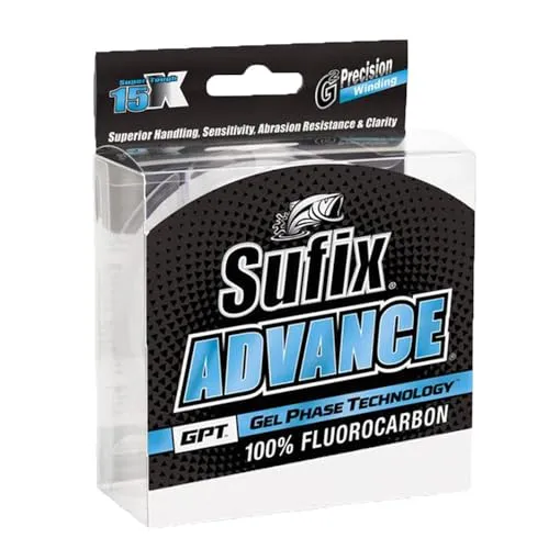 Sufix Advance Fluorocarbon weiß 0.205mm - 91M - 3.5Kg
