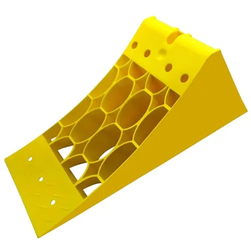 SAMETRUCK Hemmschuh Unterlegkeil mit Gleitschutz 3500Kg 3,5To PKW KFZ LKW Anhänger G36 E36