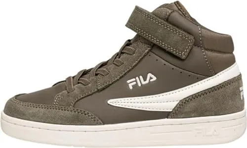 Fila Crew Velcro Mid Jungen Knöchel Turnschuhe 30 in oliv von FILA
