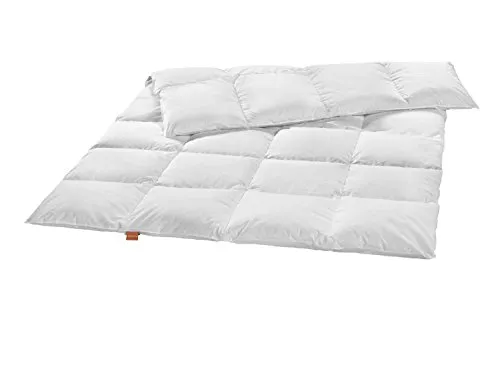 sleepling Ganzjahres Daunendecke 100x135 cm für Kinder - Hochwertige Kinderbettdecke mit 90% Daunen und 10% Federn, ideal für alle Jahreszeiten. Waschbar bis 60 Grad, sorgt für optimale Hygiene im Bett und überzeugt durch geprüfte Qualität aus der EU.