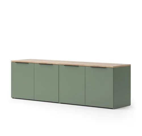 Vicco Wohnwand Wido, Grün/Sonoma, 2 Teile von Vicco