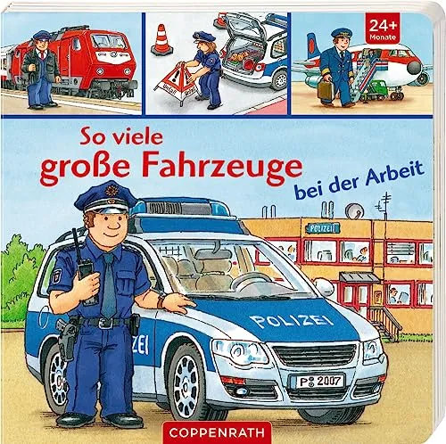 So viele große Fahrzeuge bei der Arbeit