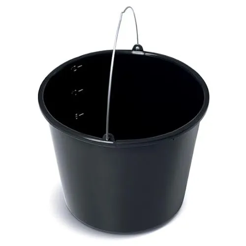 Baueimer Mörteleimer 16L Eimer Kübel Putzeimer Wassereimer Betoneimer mit Skala Maurerkübel Maurereimer 5 Stück