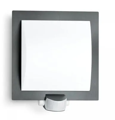 Steinel Außenleuchte L 20 S anthrazit - Wandlampe mit 180° Bewegungsmelder, schlagfest und witterungsbeständig für optimale Sicherheit im Außenbereich